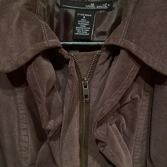 Willi Smith Brown Corduroy Jacket- Size 8 (small)🤎 - Picture 6 of 8